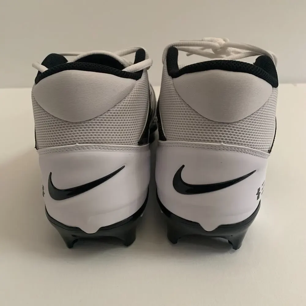 Nike Men's Size 13.5 Air Alpha Menace 4 Pro Football Cleats White FZ7702-105 New